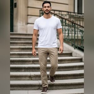 Gap Slim Fit Kaki Long Pants With French Pockets Size 32x32(ID29)